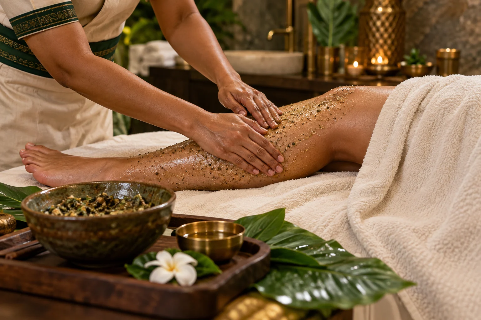 Exfoliating Body Scrub relaxation experience